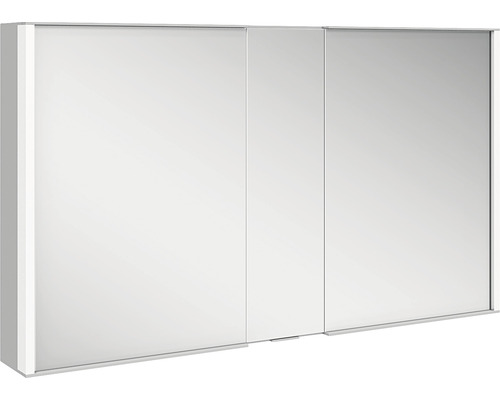 Spiegelschrank KEUCO Royal Match 120 x 16 x 70 cm alufarben 2-türig LED IP 20 Spiegelschrank mit drei Spiegeltüren