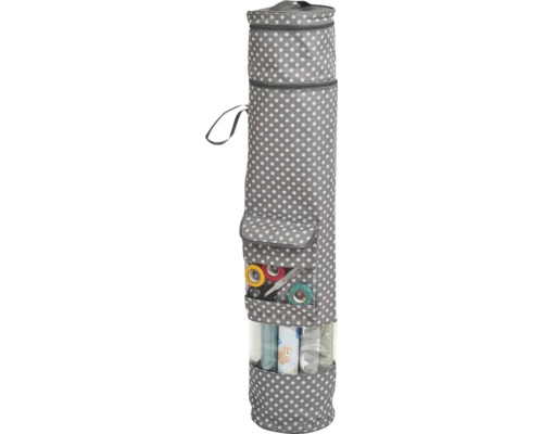 Geschenkpapier-Aufbewahrungstasche mit Punktmuster und mehreren Fächern