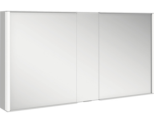 Spiegelschrank KEUCO Royal Match 130 x 16 x 70 cm alufarben 2-türig LED IP 20