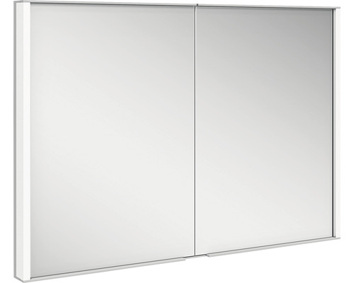 Spiegelschrank KEUCO Royal Match 100 x 15 x 70 cm silber 2-türig LED IP 20 Unterputz