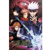 Jujutsu Kaisen Anime Poster mit Charakteren