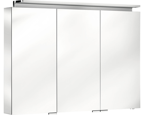 Spiegelschrank KEUCO Royal L1 100 x 15 x 74,2 cm verspiegelt 3-türig LED IP 24 1302