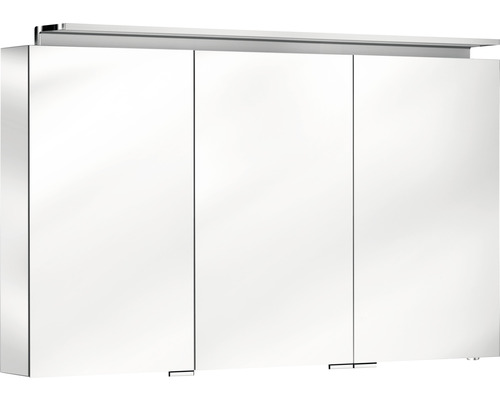 Spiegelschrank KEUCO Royal L1 120 x 15 x 74,2 cm verspiegelt 3-türig LED IP 24 Spiegelschrank mit drei Türen für das Badezimmer