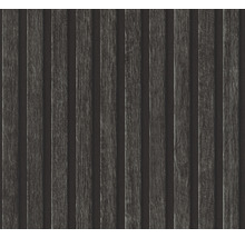Vliestapete 39109-4 Holzpaneele grau-schwarz