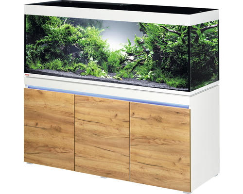 Aquariumkombination EHEIM incpiria 530 mit LED-Beleuchtung und beleuchtbaren Unterschrank alpin/Eiche