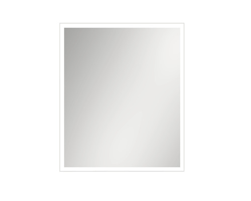 Quadratischer Spiegel mit umlaufender Beleuchtung