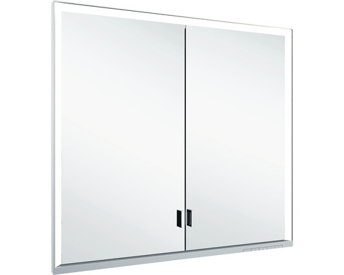 Spiegelschrank KEUCO Royal Lumos 80 x 16,5 x 73,5 cm silber 2-türig LED IP 24 Unterputz 723