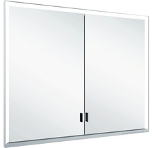 Spiegelschrank KEUCO Royal Lumos 90 x 16,5 x 73,5 cm silber 2-türig LED IP 24 Unterputz 723