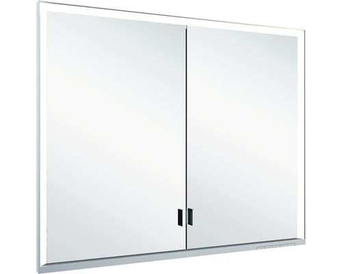 Spiegelschrank KEUCO Royal Lumos 90 x 16,5 x 73,5 cm silber 2-türig LED IP 24 Unterputz 723