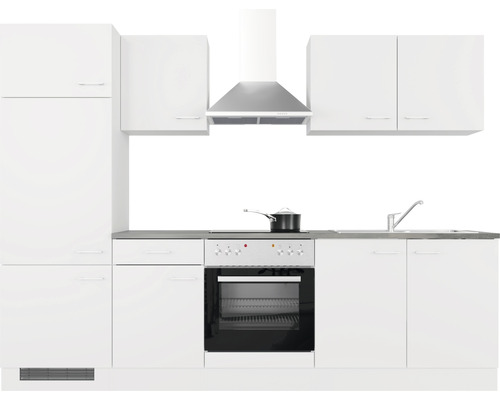 Flex Well Küchenzeile mit Geräten Lucca 270 cm Frontfarbe | HORNBACH