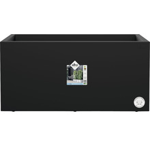 Rechteckiger Pflanzkasten mit integrierten Rädern für einfache Bewegung