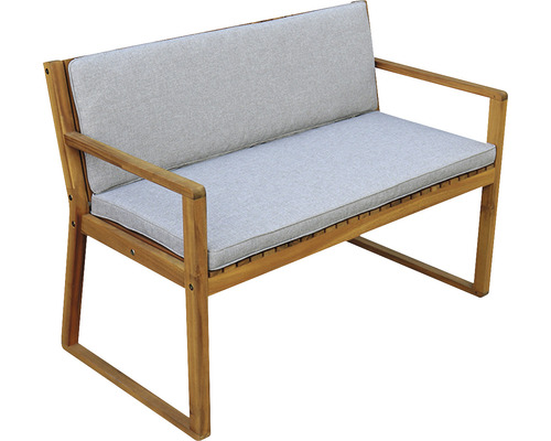 Gartenbank GARDEN PLACE Lilja 2-Sitzer mit Gestell aus robustem Akazienholz, inkl. Kissen Gartenbank GARDEN PLACE Lilja 2-Sitzer mit Gestell aus robustem Akazienholz, inkl. Kissen