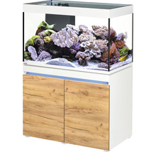 Aquariumkombination EHEIM incpiria 330 reef mit Förderpumpe und beleuchtbaren Unterschrank alpin/Eiche