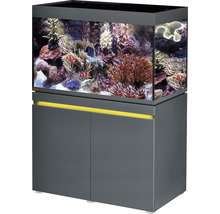 Aquariumkombination EHEIM incpiria 330 marine mit LED-Beleuchtung, Förderpumpe und beleuchtbaren Unterschrank graphit