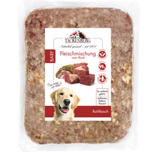 Verpacktes Tackenberg Barf-Rohfleisch vom Rind für Hunde