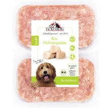 Verpackung Bio Hühnerpaté Rohfleisch für Hunde