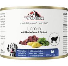 Tackenberg Hundefutter Lamm mit Kartoffeln und Spinat in Dose