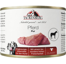 Tackenberg Pferd Pur Hunde-Ergänzungsfutter in Konservendose