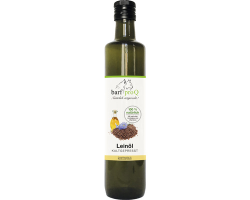 Ergänzungsfuttermittel für Hunde und Katzen BARF TACKENBERG Barf proQ Leinöl 500ml