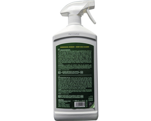 Sprühflasche mit Sonnensegel Reiniger