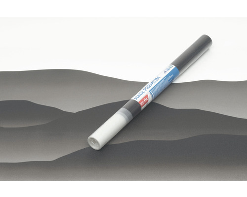 Selbstklebende statische Premiumfolie auf einer grauen Oberfläche