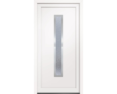 Weiße Innentür mit Glaseinsatz