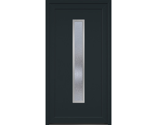Haustür mit länglichem Glaseinsatz