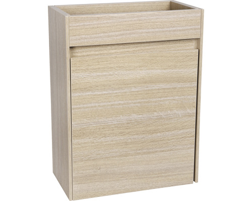 Waschbeckenunterschrank mit einer Tür aus Holz