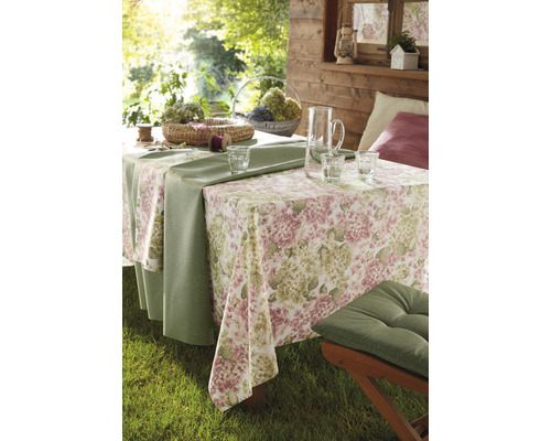 Tischläufer Hortensien Design – 84 X 122 Cm, 100% Polyester, Waschbar