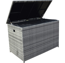 Offene graue Gartenbox aus Rattan