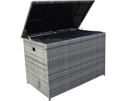 Offene graue Gartenbox aus Rattan