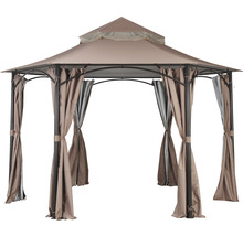 Pavillon mit Vorhängen für den Garten