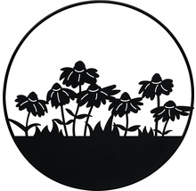 Gartendekoration Metallring mit Sonnenblumenmotiv