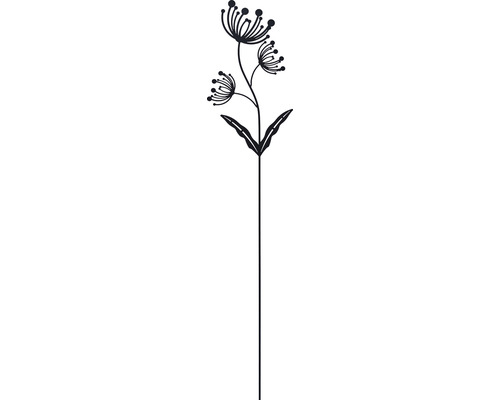 Dekostab Lafiora Blume Version 3 H 115 cm schwarz
