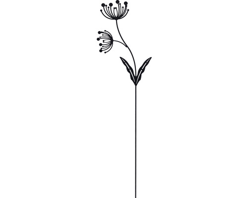 Dekostab Lafiora Blume Version 3 H 90 cm schwarz