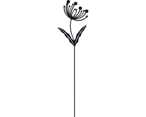 Dekostab Lafiora Blume Version 3 H 60 cm schwarz