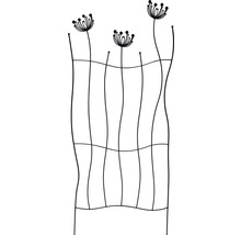 Rankgitter Lafiora Löwenzahn Metall 75 x 180 cm schwarz