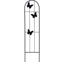 Rankgitter Lafiora Schmetterling Metall 20 x 90 cm schwarz