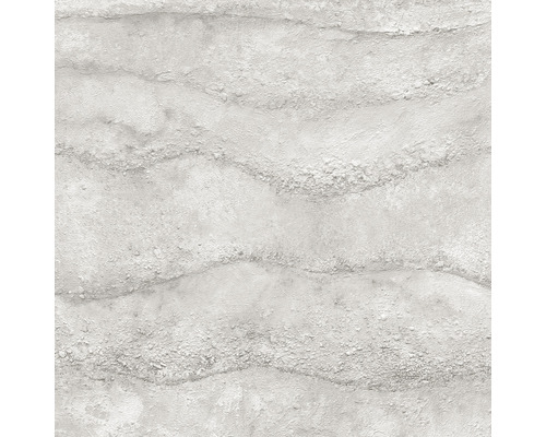 Nahaufnahme einer weißen Tapete mit wellenförmiger Struktur