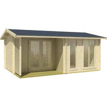 Gartenhaus Outdoor Life Brighton 70 mm inkl. Fußboden 580 x 430,8 cm natur
