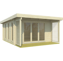 Gartenhaus Outdoor Life Exeter 2 inkl. Fußboden 450 x 547 cm natur