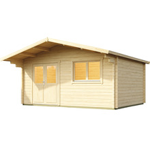 Gartenhaus Outdoor Life Spiekeroog 2 inkl. Vordach, Fußboden 522,2 x 530 cm natur