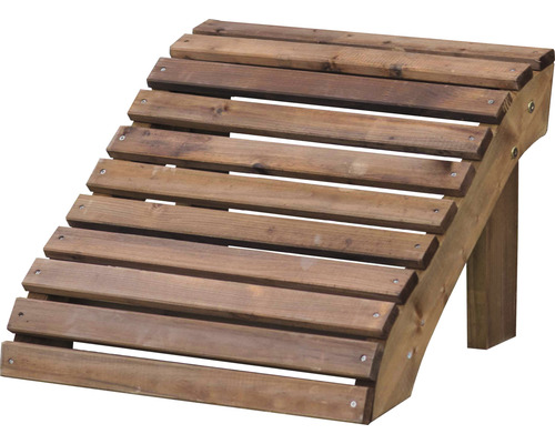 Fußstütze für Single Relaxstuhl Holz 55 x 55 x 38 cm Holz braun