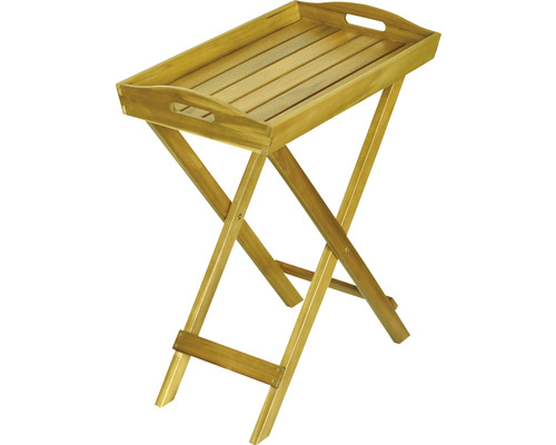 Holztablett mit Klappgestell