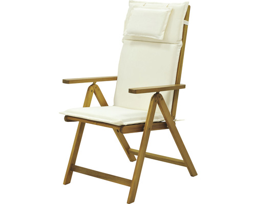 Gartenstuhl GARDEN PLACE Alina 2er inkl. Auflagen braun, Gestell aus Holz, Sitzbezug aus Polyester, Rückenlehne verstellbar Gartenstuhl GARDEN PLACE Alina 2er inkl. Auflagen braun, Gestell aus Holz, Sitzbezug aus Polyester, Rückenlehne verstellbar