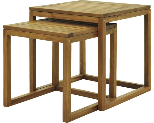 GARDEN PLACE Tisch-Set Alina bestehend aus: 2 Tische Holz