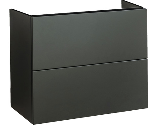 Waschtischunterschrank Badmobil Craft BxHxT 49 x 54 x 36 cm Frontfarbe grün matt Waschtischunterschrank mit zwei Schubladen für das Badezimmer