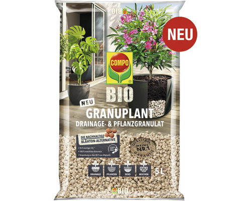 COMPO Bio Granuplant Drainage- und Pflanzgranulat Verpackung
