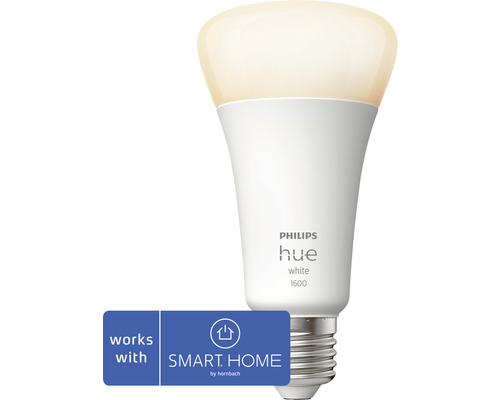 Philips hue Lampe White A67 dimmbar weiß E27 15,5W 1600 lm warmweiß- neutralweiß 1 Stk - Kompatibel mit SMART HOME by hornbach