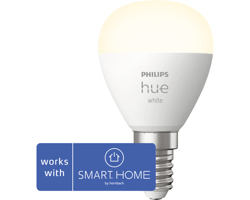 Philips hue Tropfenlampe White dimmbar weiß E14 5,7W 470 lm warmweiß - Kompatibel mit SMART HOME by hornbach